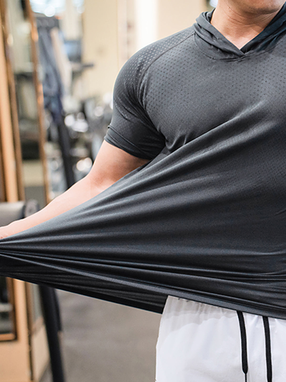 M's Core Hooded Performance Shirt-Short Sleeve - Ahaselected