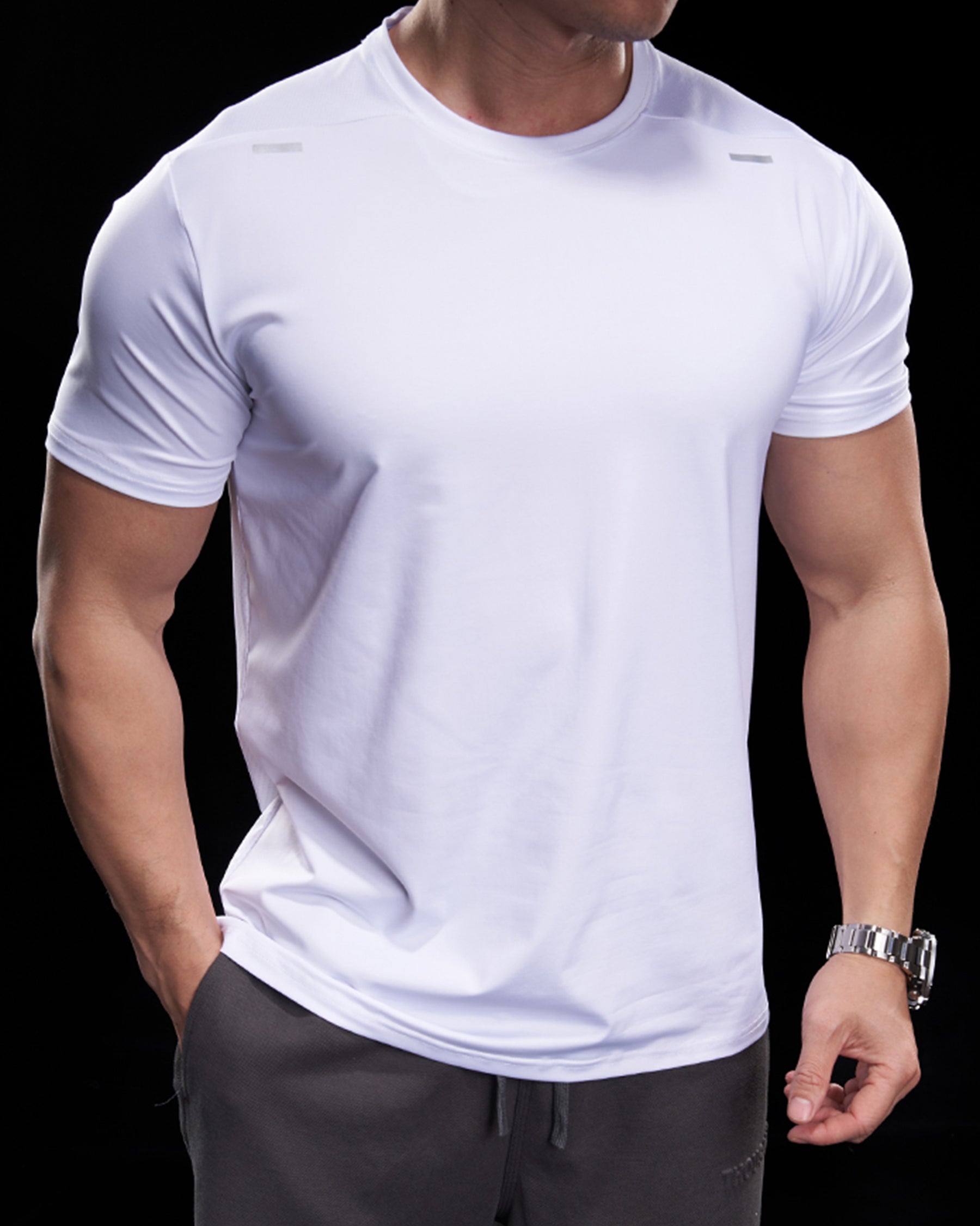 High Stretch Quick Dry Athletic Tee - Ahaselected