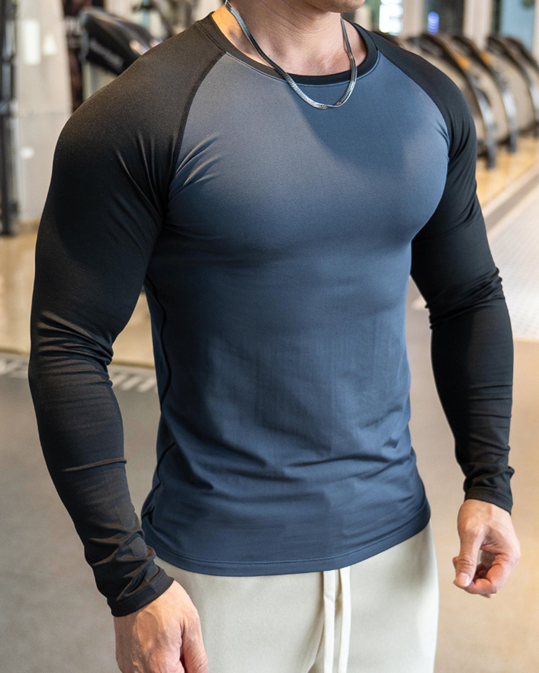Shoulder Cut Pullover Long Sleeve Shirt - Ahaselected