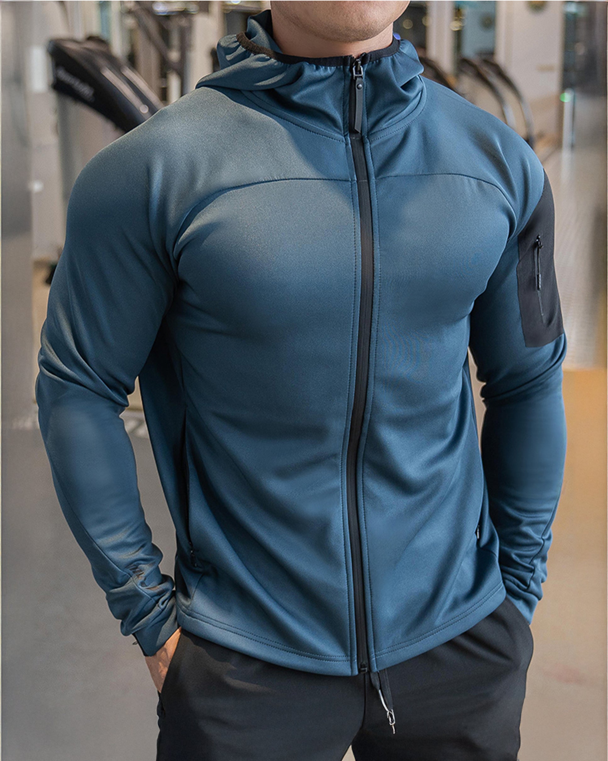 Arm Pocket Performance Hooded Jacket - Ahaselected