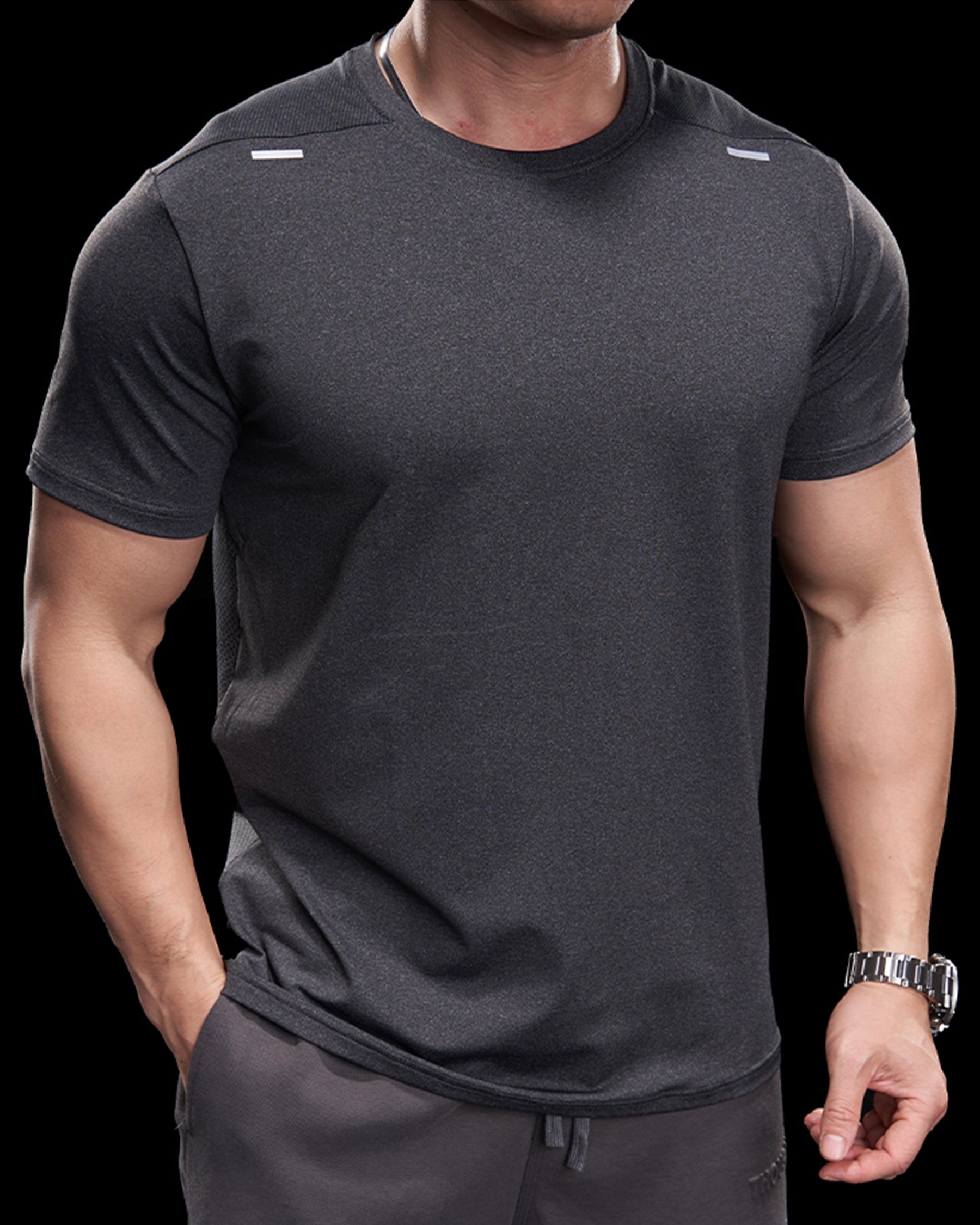 High Stretch Quick Dry Athletic Tee - Ahaselected