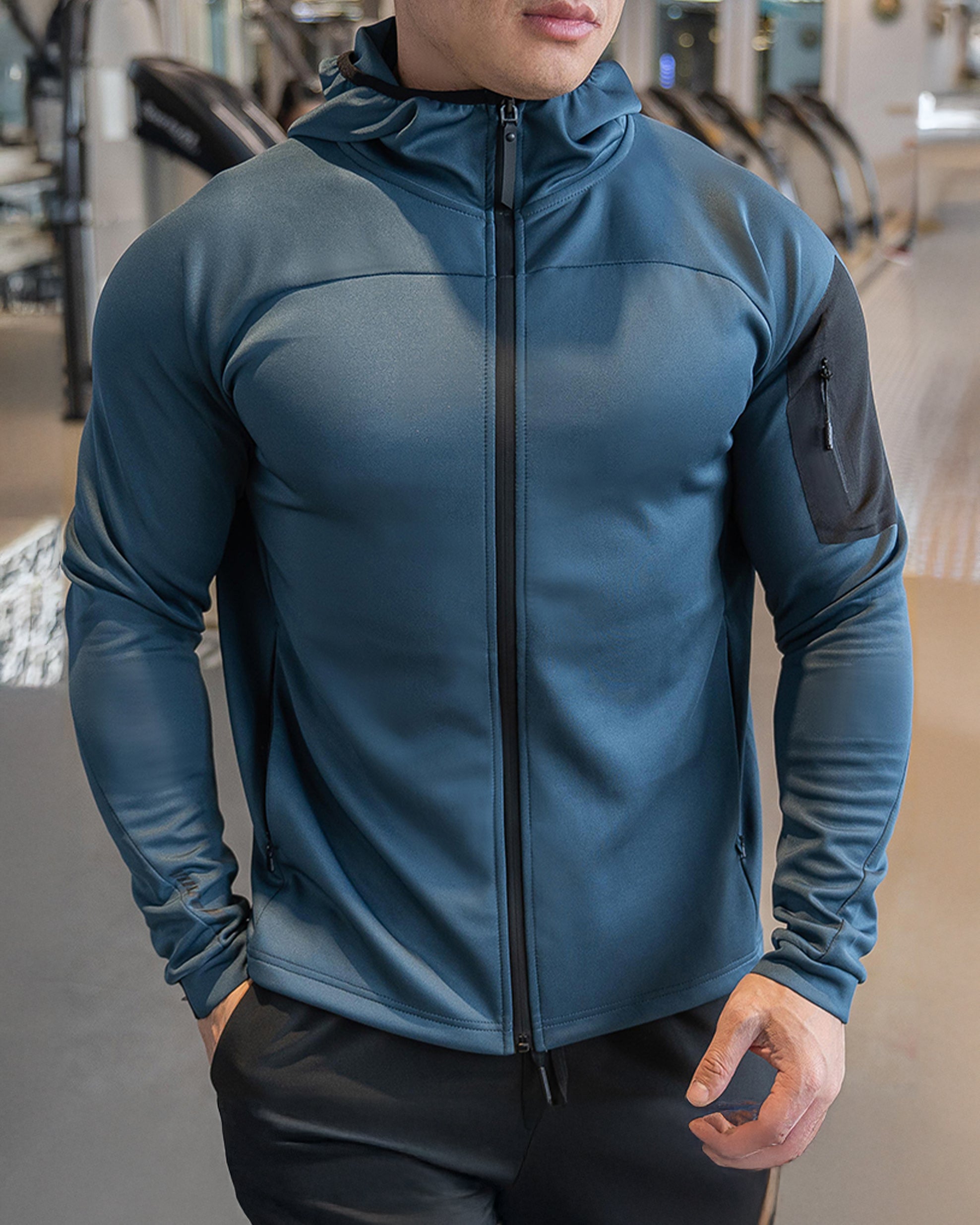 Arm Pocket Performance Hooded Jacket - Ahaselected