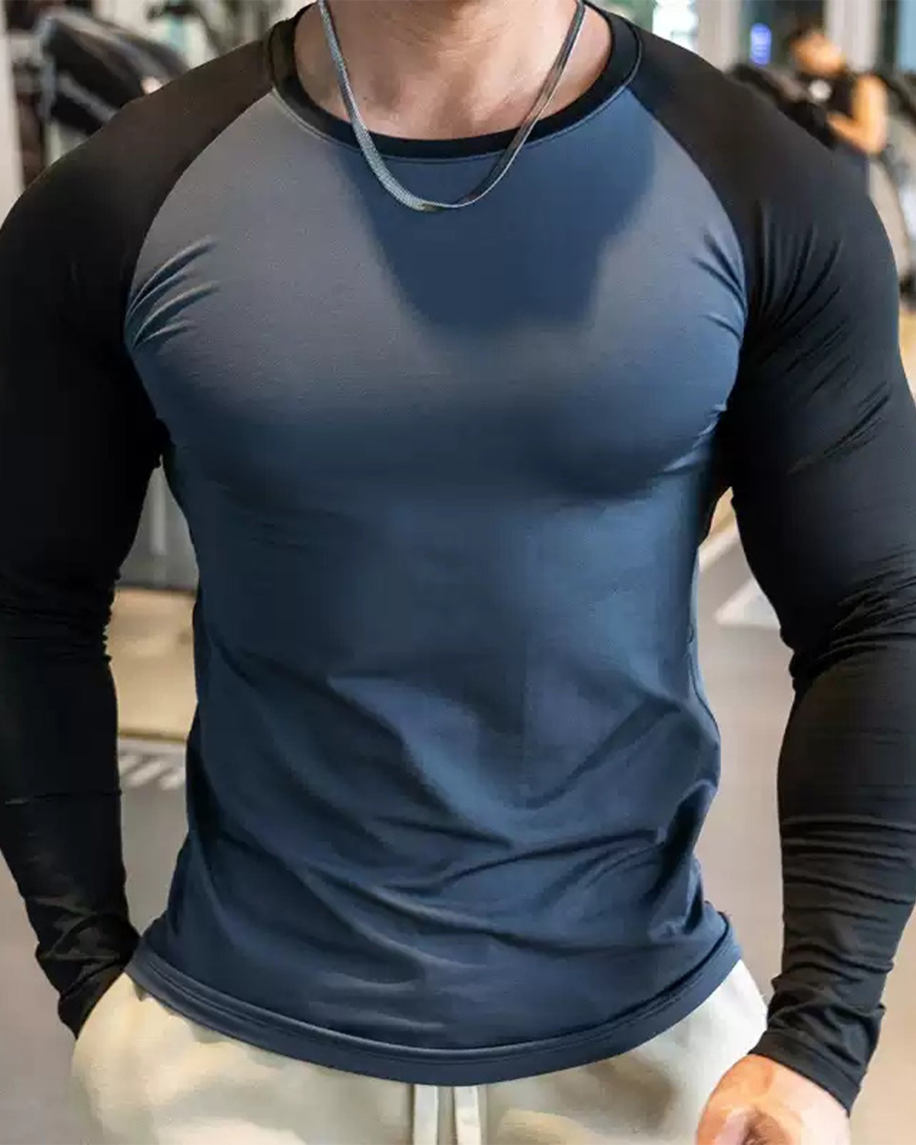 Shoulder Cut Pullover Long Sleeve Shirt - Ahaselected