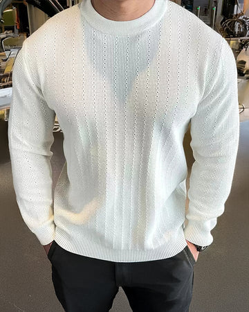 Suéter de punto con forma de piña 