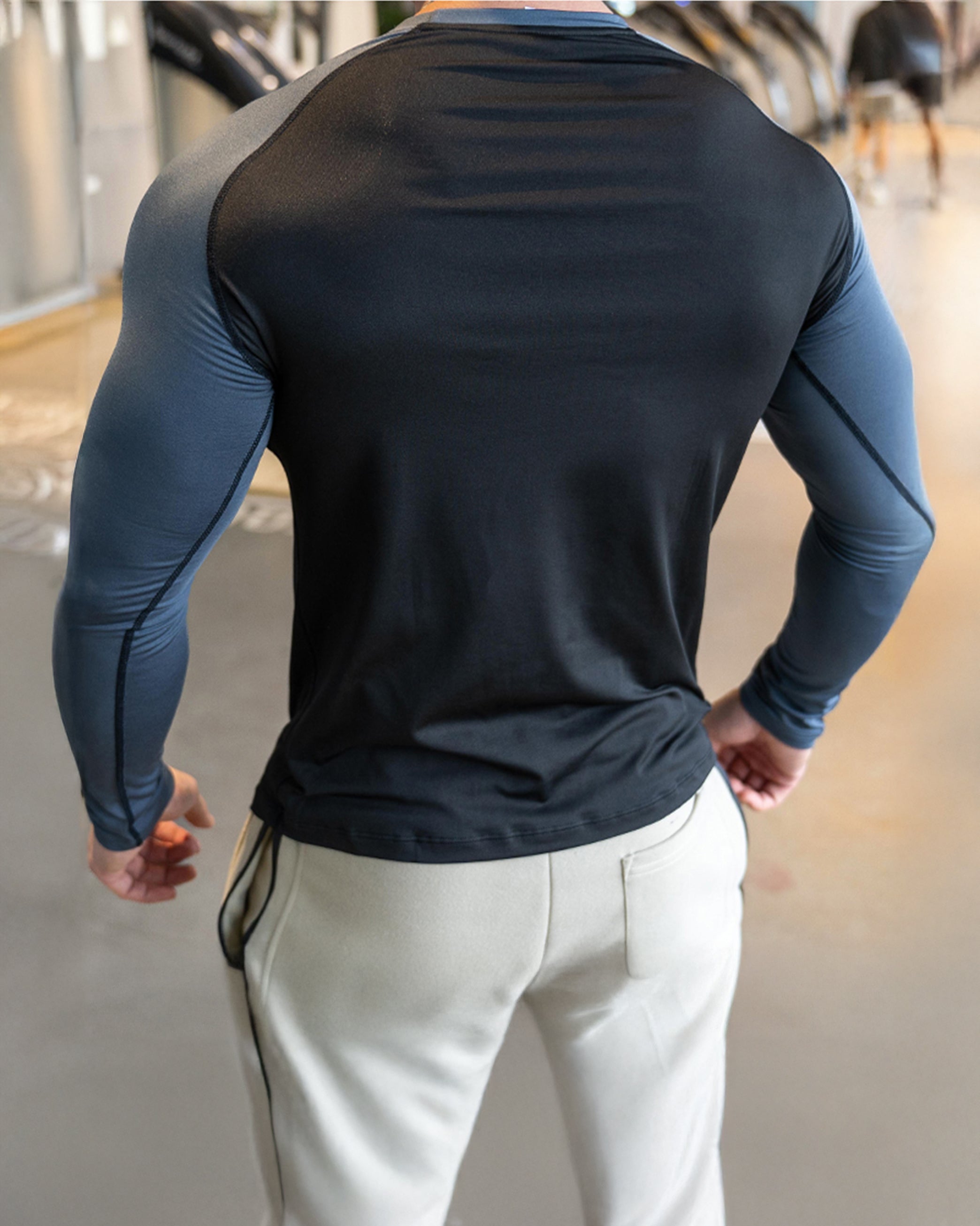 Shoulder Cut Pullover Long Sleeve Shirt - Ahaselected