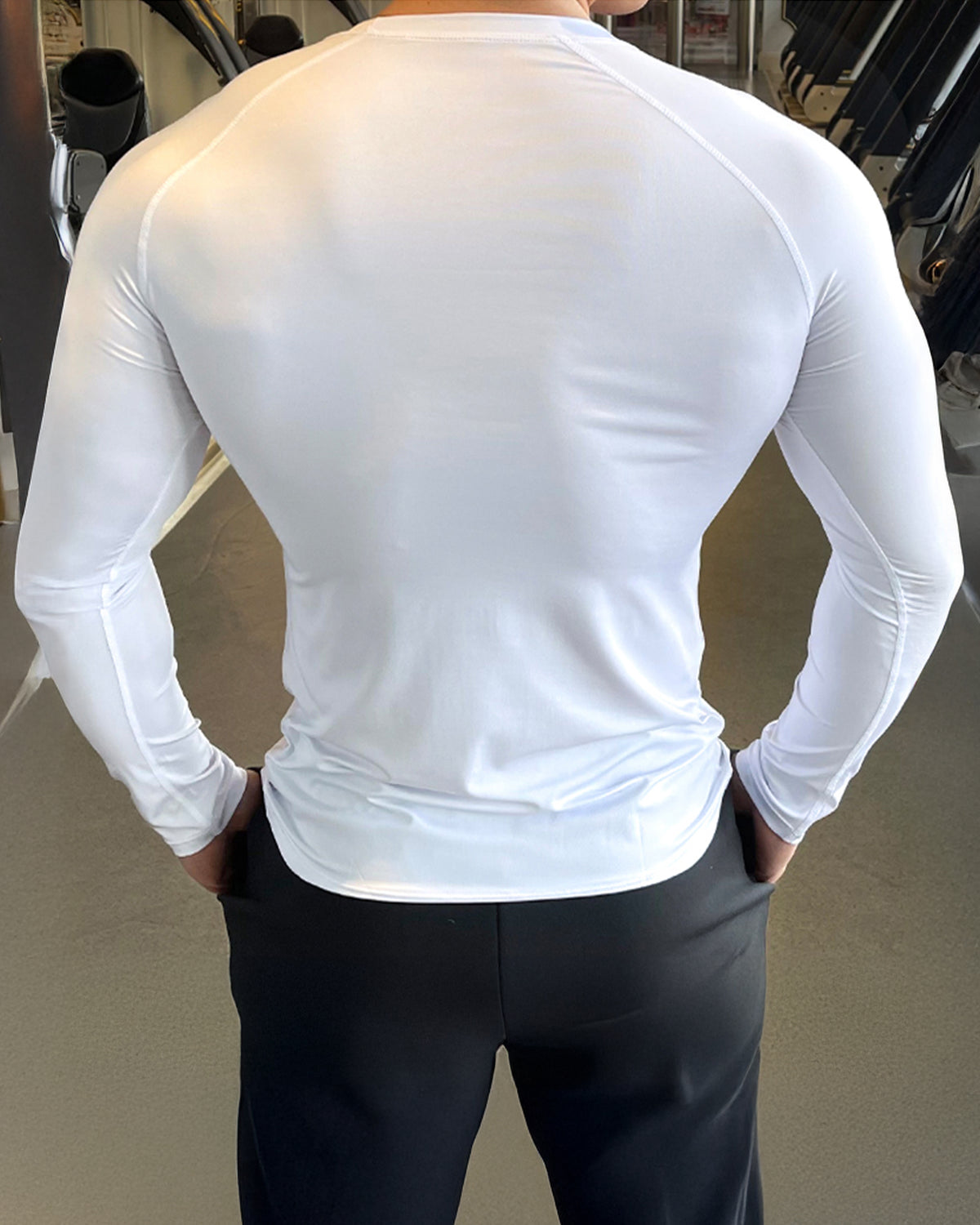 Shoulder Cut Pullover Long Sleeve Shirt - Ahaselected