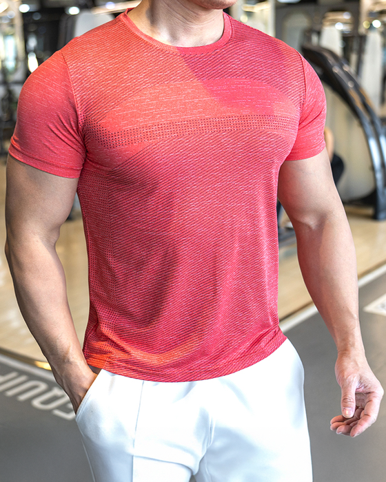 Quick Dry Short Sleeve Tee Muscle Fit - Ahaselected