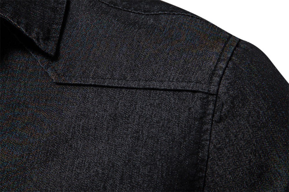 Long Sleeve Denim Shirt New - Ahaselected