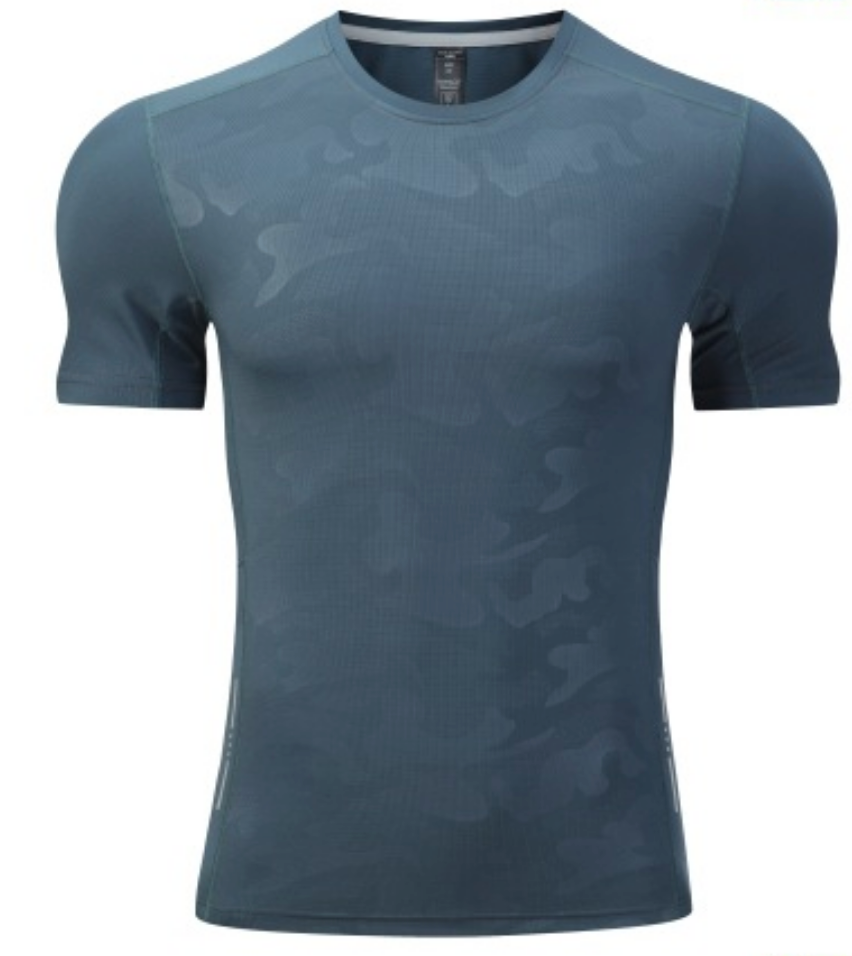 T-shirt d’entraînement pour homme à imprimé camouflage et tissu performant-thumbmail-25