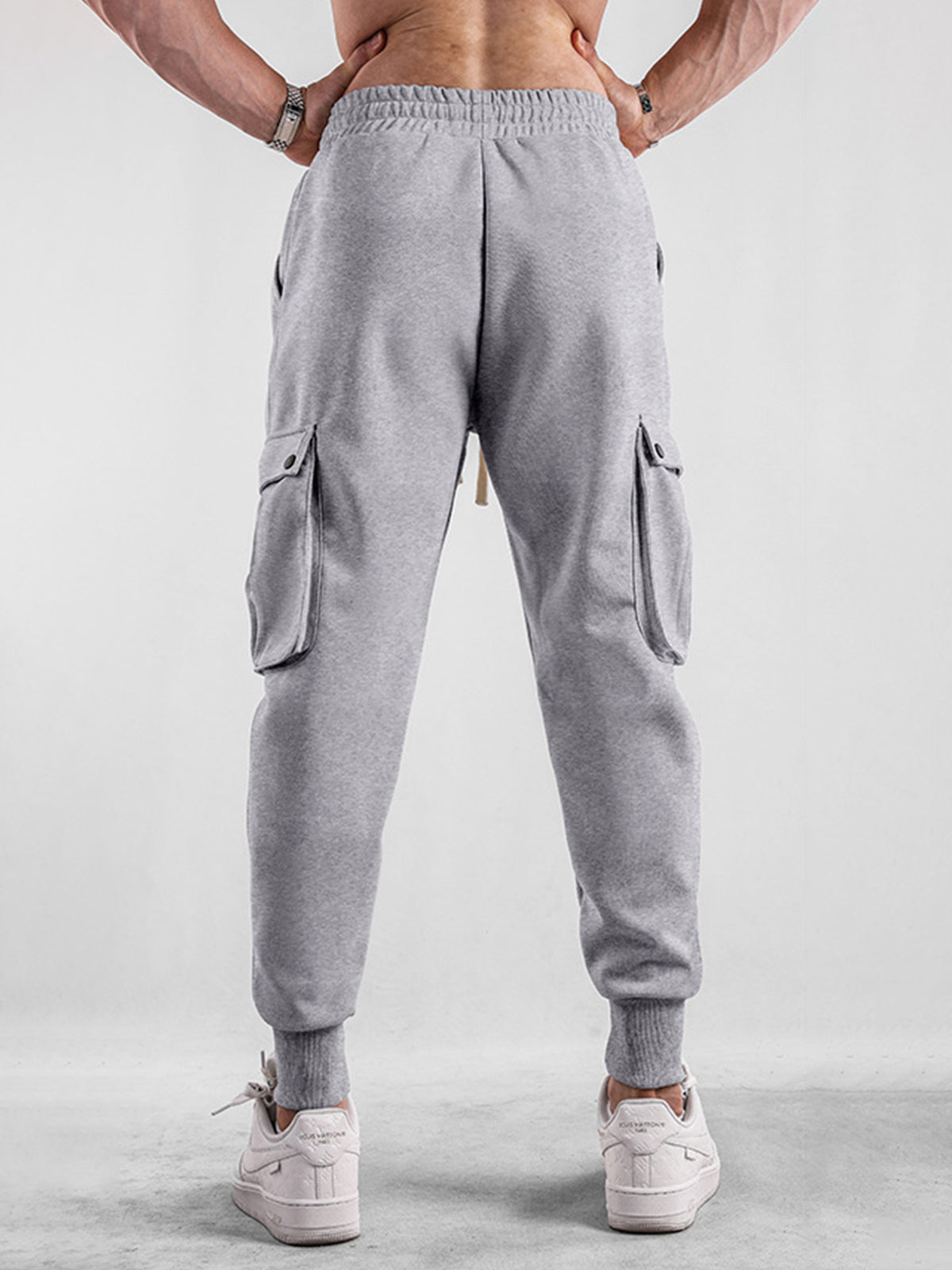 Comfy High Rib Cargo Sweatpant Jogger All Season Essential - Ahaselected