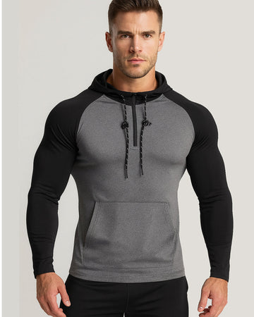 Men’s Long-Sleeve Hooded Active Top