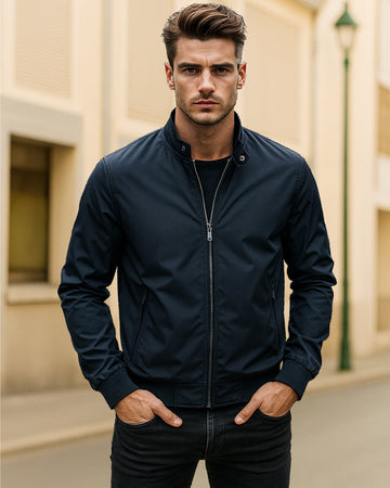 Giacca Bomber Casual con Zip