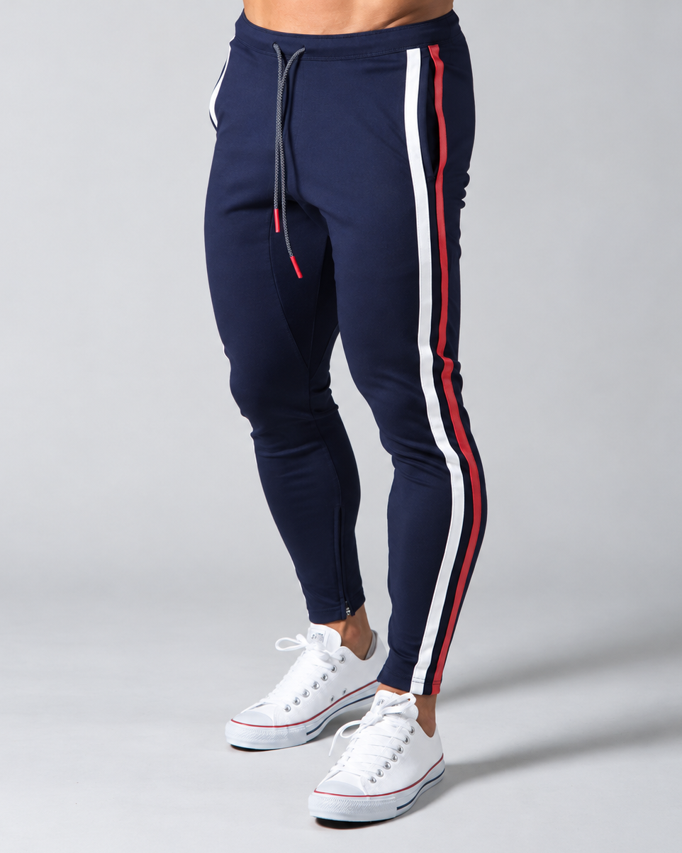 Men’s Side Stripe Ankle Zip Joggers
