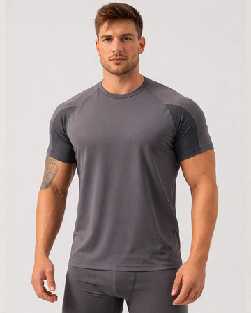 Men’s Contrast Panel Performance Training T-Shirt