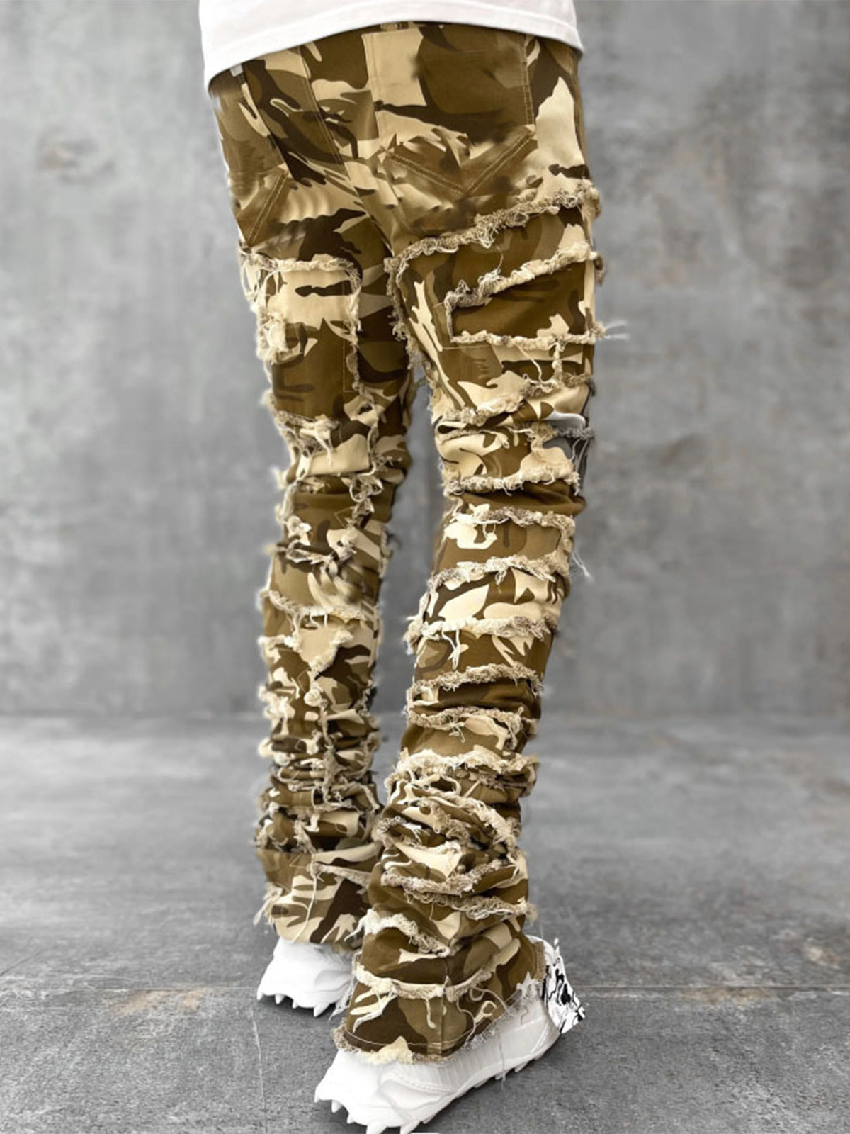 Tassel Trim Denim Pants Street Jeans - Ahaselected