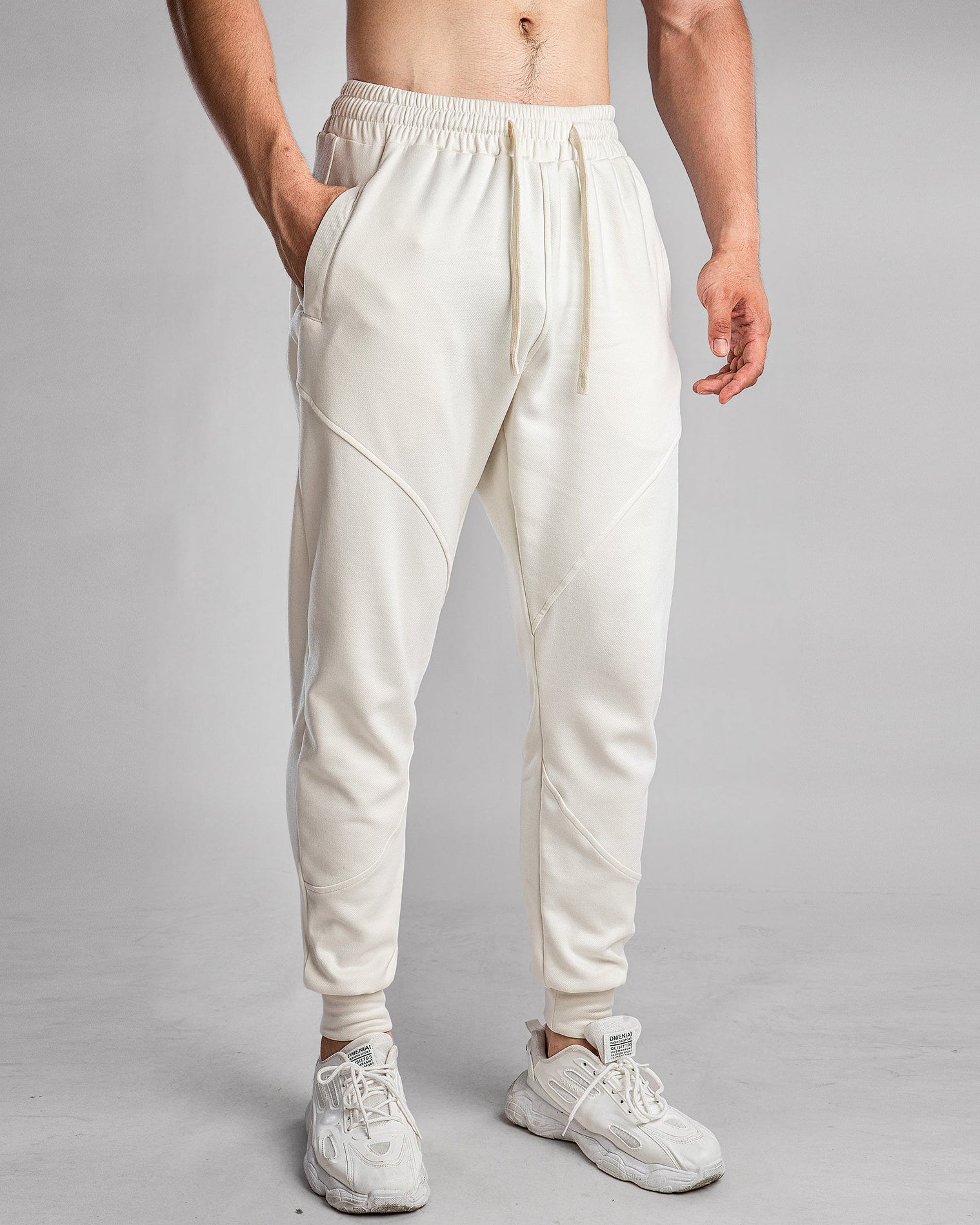 Stretch Performance Panel Joggers with Zipper Pockets - Ahaselected
