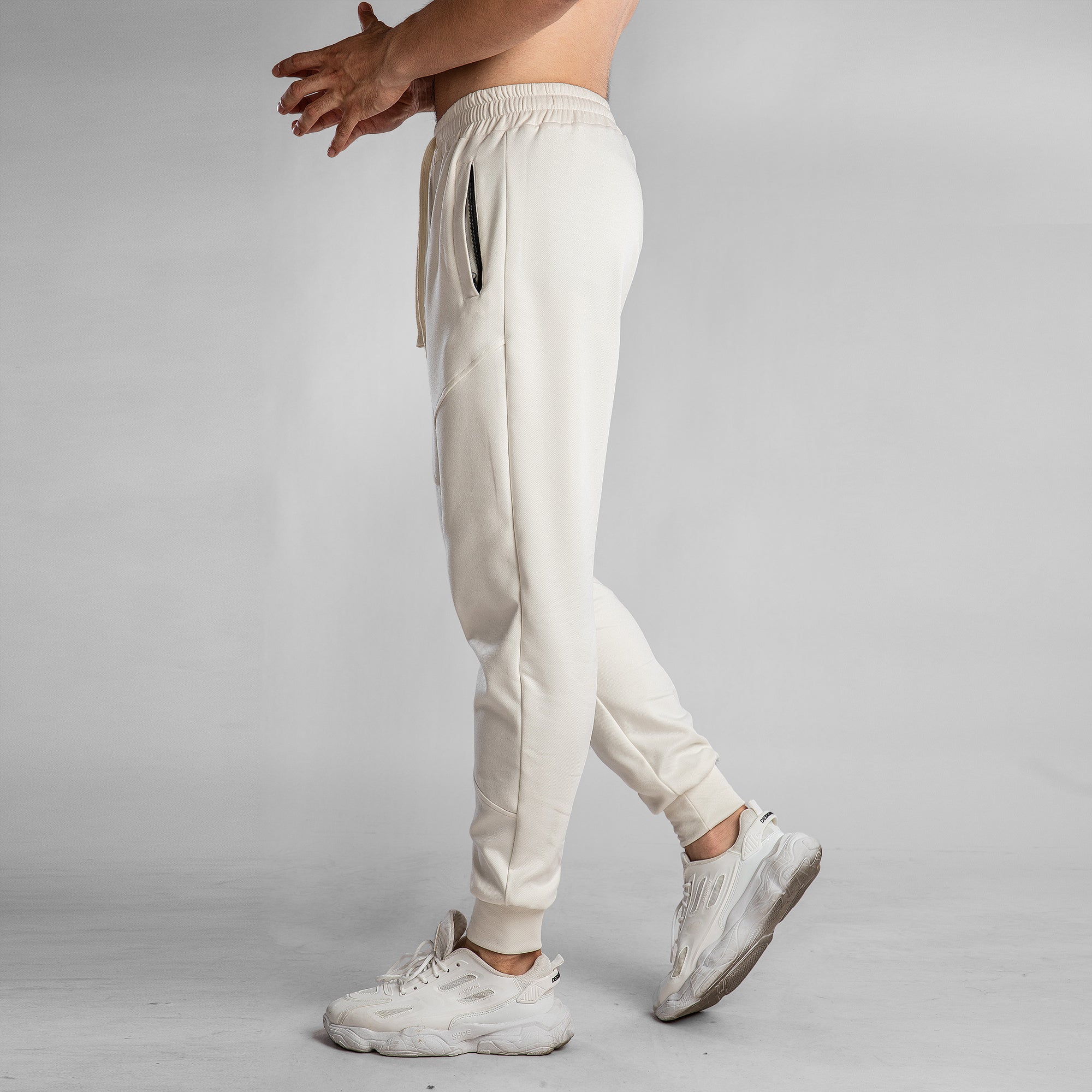 Stretch Performance Panel Joggers with Zipper Pockets - Ahaselected
