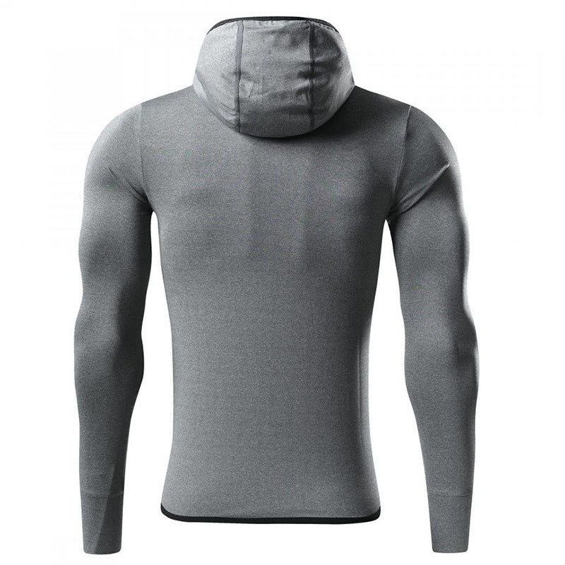 Men’s Long-Sleeve Hooded Active T-Shirt - Ahaselected