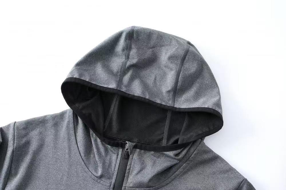 Men’s Long-Sleeve Hooded Active T-Shirt - Ahaselected