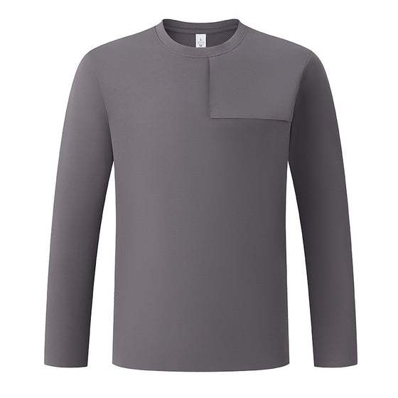 Men's Seamless Quick-Dry Performance Long-Sleeve T-Shirt