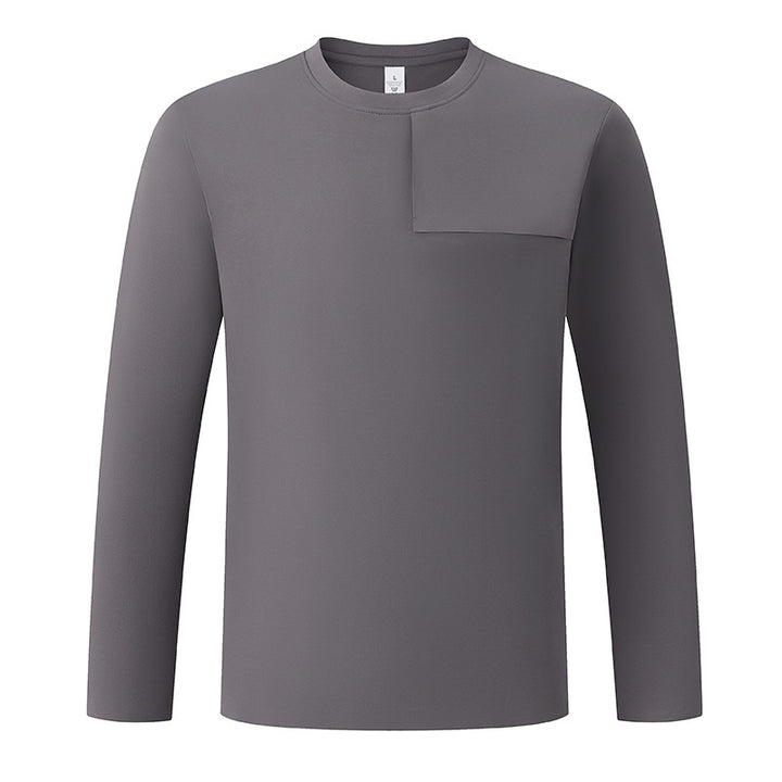 Men's Seamless Quick-Dry Performance Long-Sleeve T-Shirt