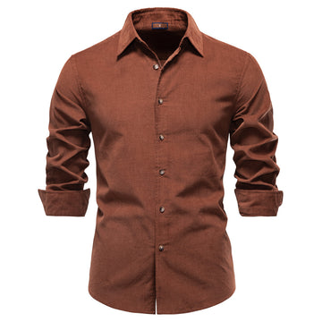 Men’s Cotton Corduroy Long Sleeve Shirt