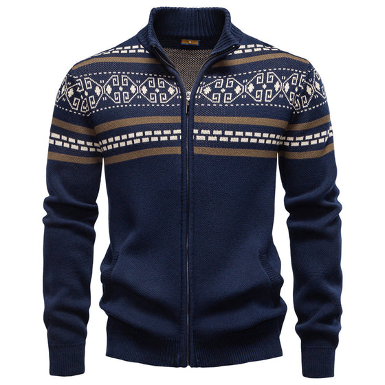 Men's Sweater Zipper Knit - Ahaselected