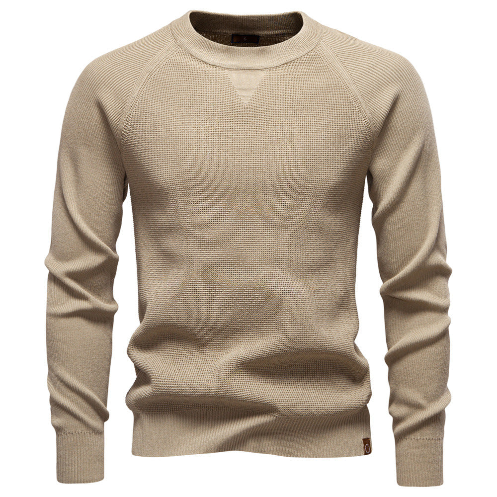 Men's Casual Sweater Solid Color Sweater - Ahaselected