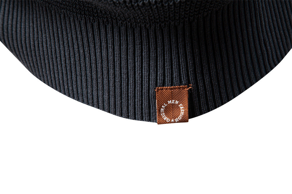 Men's Casual Sweater Solid Color Sweater - Ahaselected