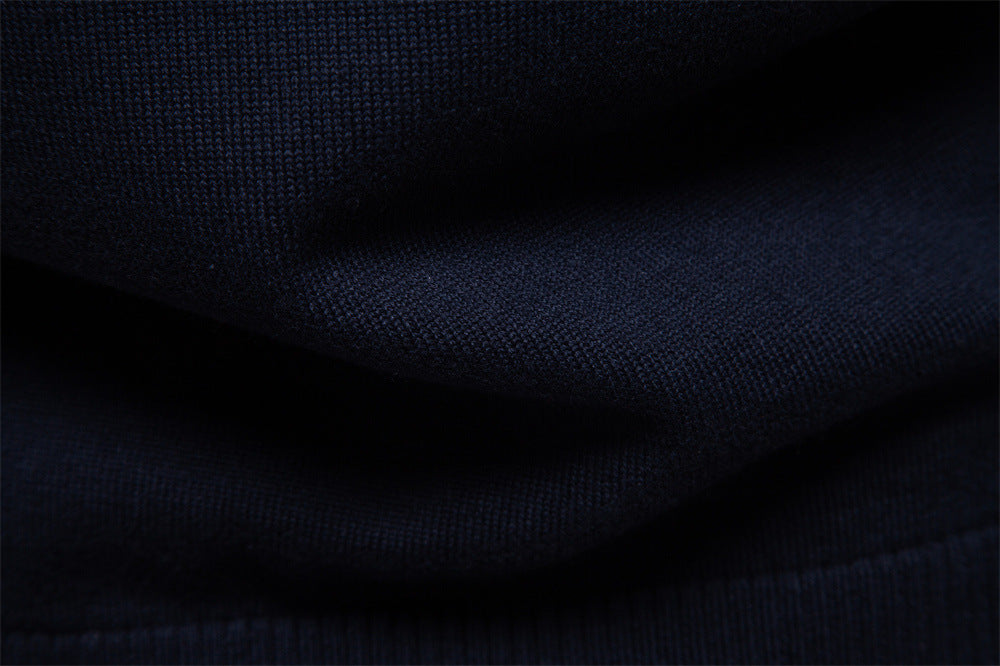 Men's Casual Half-Zip Top With Vertical Collar - Ahaselected