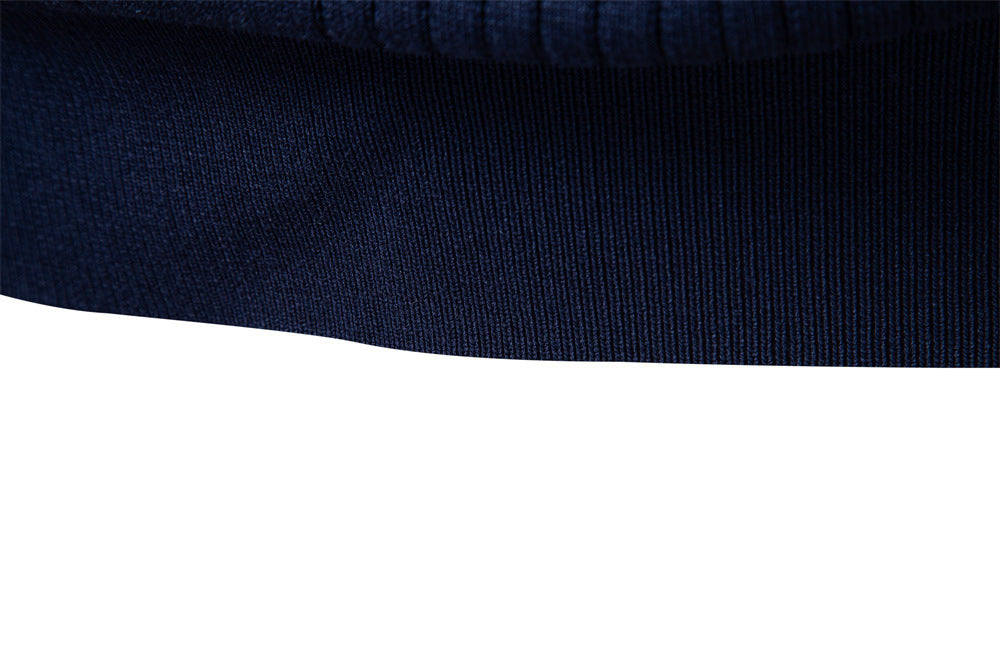 Sweater Polo Half Zip Knitted Sweater Men's - Ahaselected