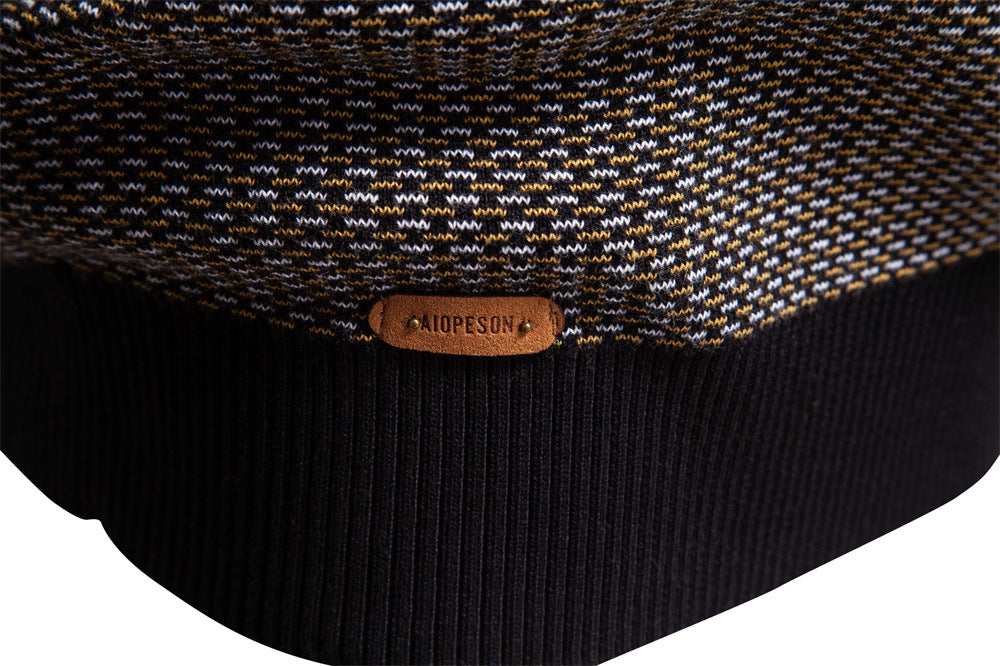 Thickened Sweater Half Zip Collar Casual Sweater For Men - Ahaselected