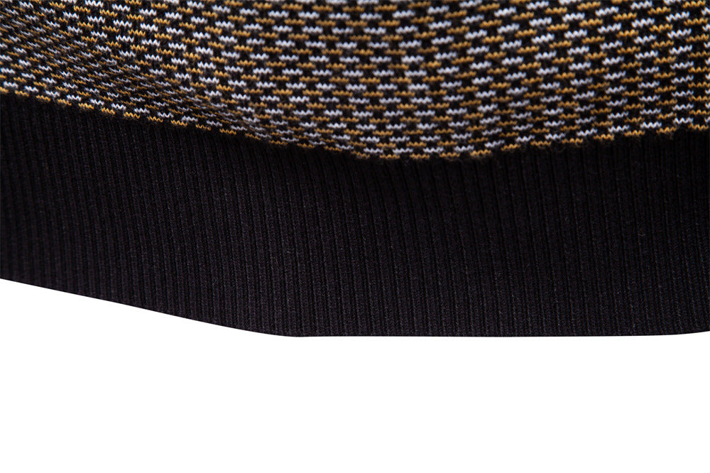 Thickened Sweater Half Zip Collar Casual Sweater For Men - Ahaselected