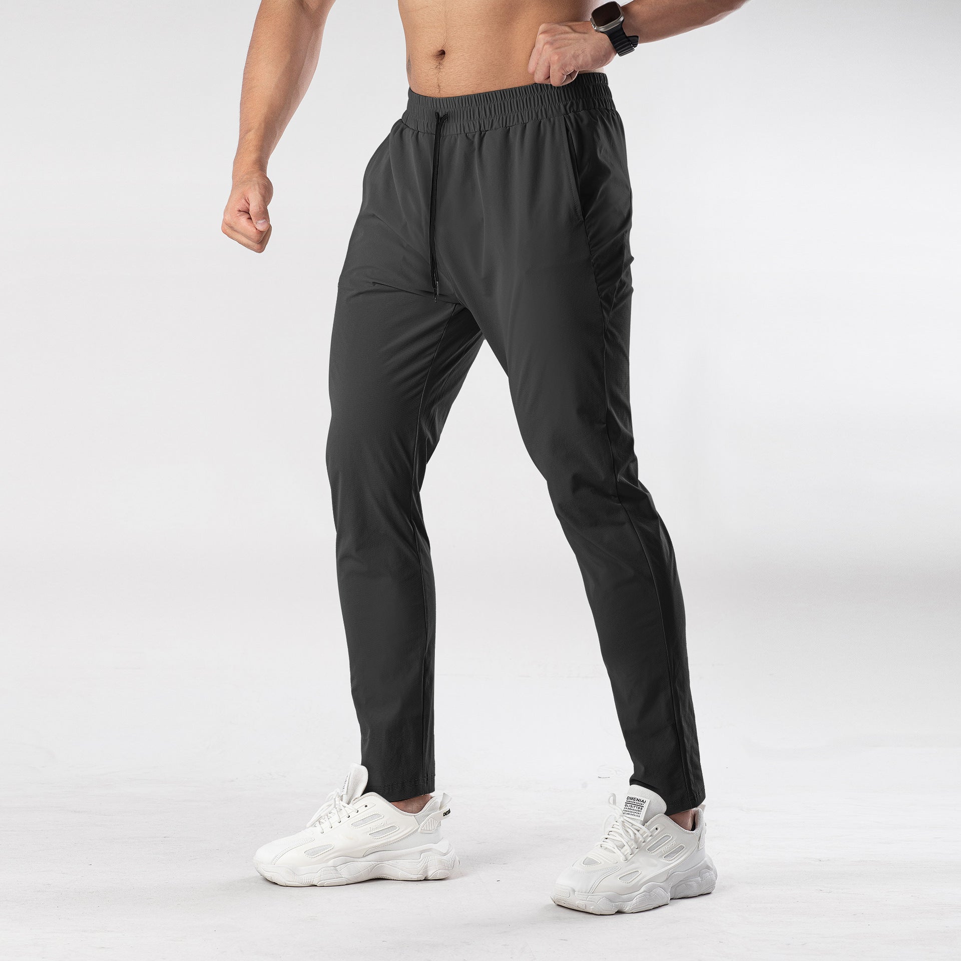 Fitness Pants Zipper Loose Breathable Quick-drying Casual - Ahaselected