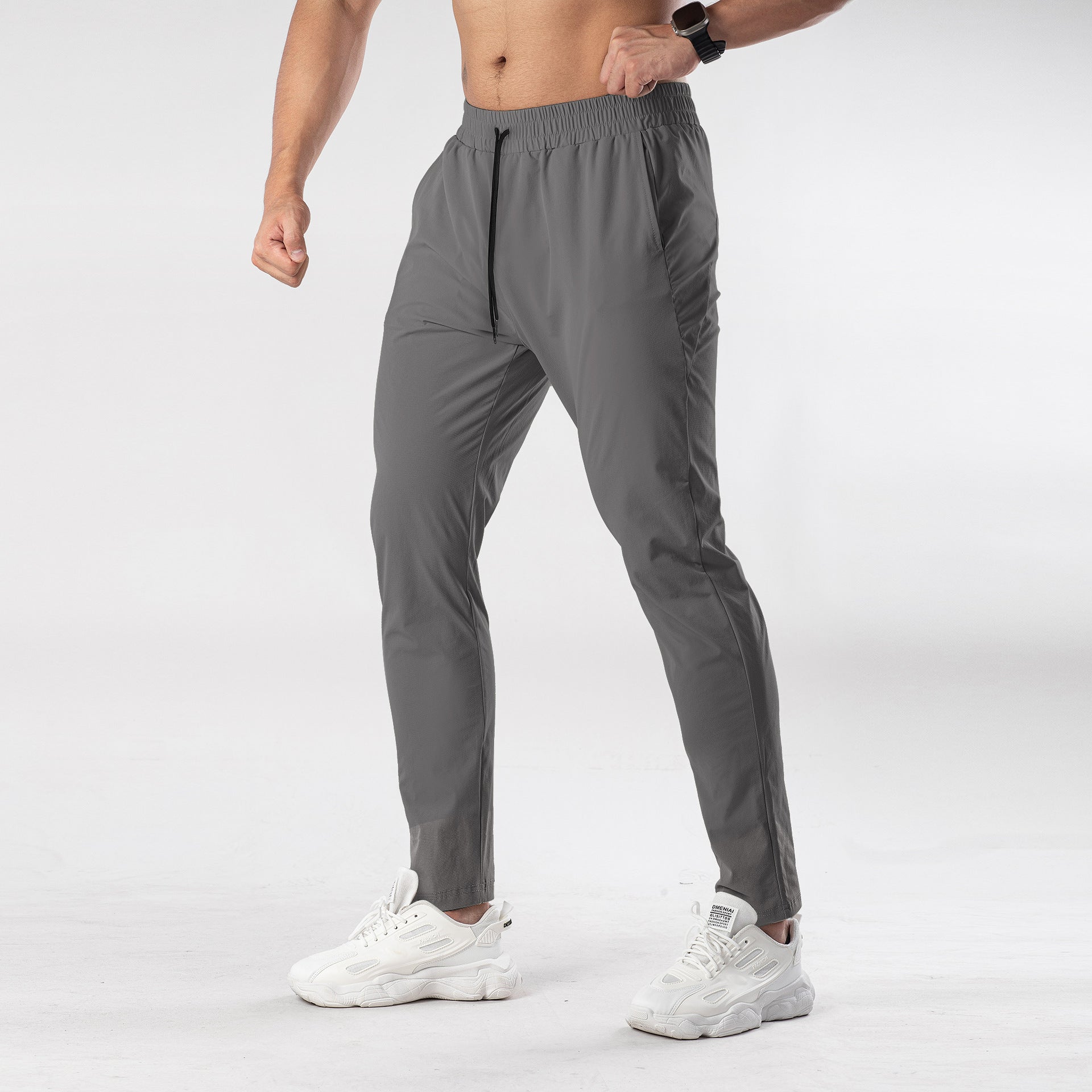 Fitness Pants Zipper Loose Breathable Quick-drying Casual - Ahaselected