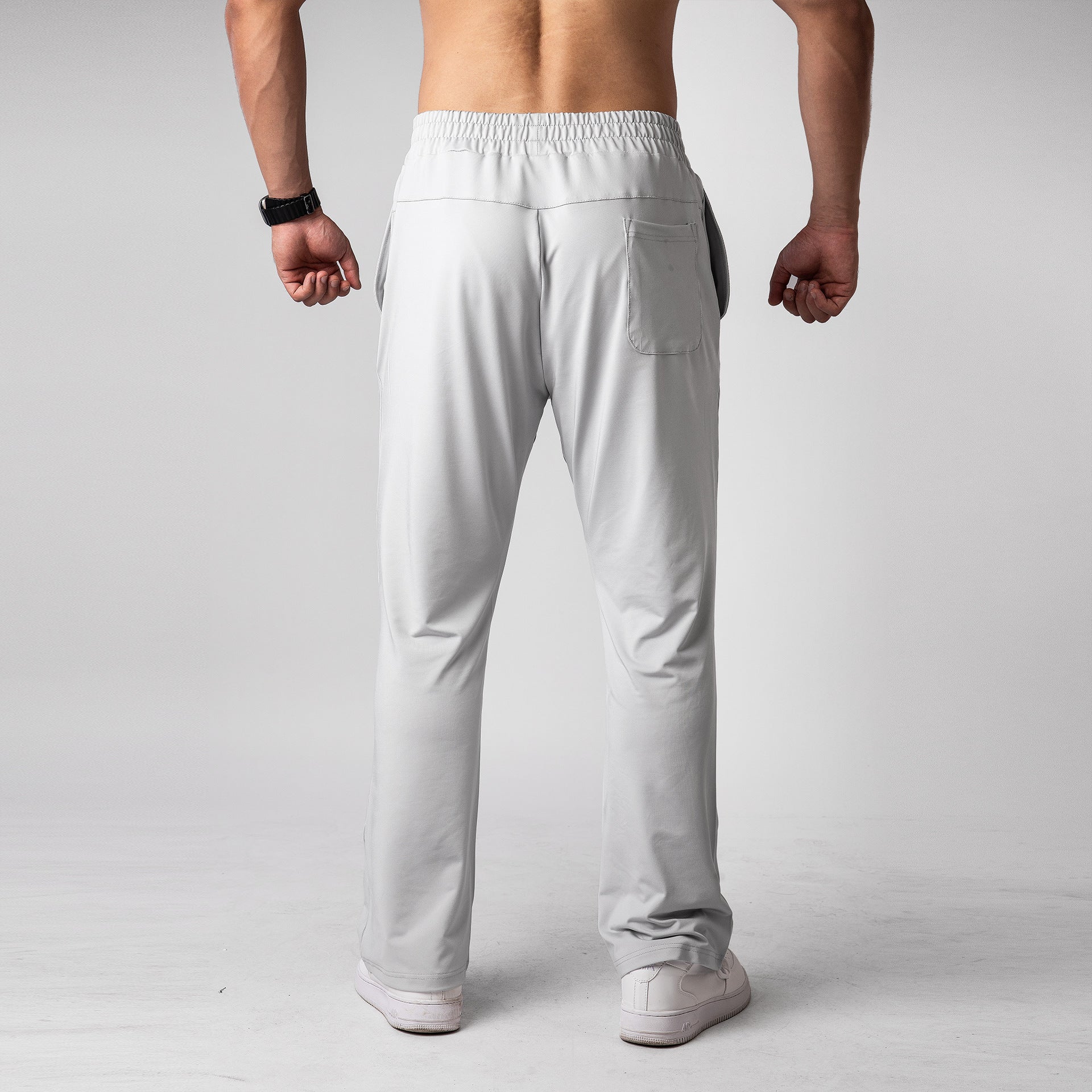 Quick-drying Running Pants Wide-leg Sweetpants Men's Drawstring Loose - Ahaselected