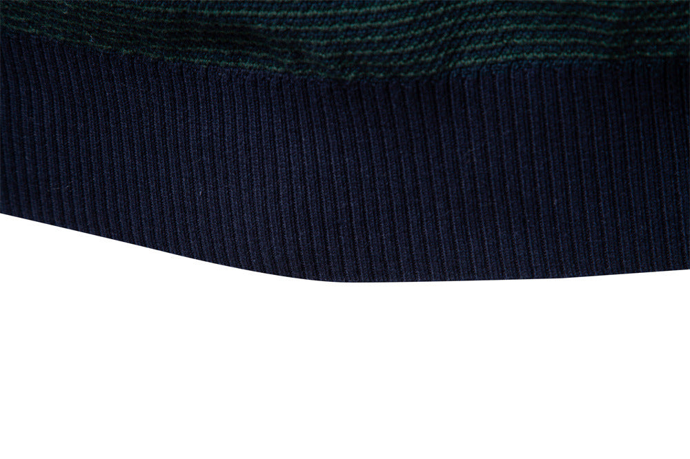 Men's Half-Zip Collar Cotton Sweater - Ahaselected