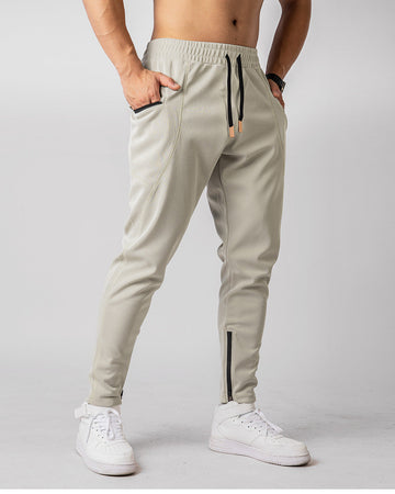 Men’s Athletic Tapered Joggers with Zipper Ankles