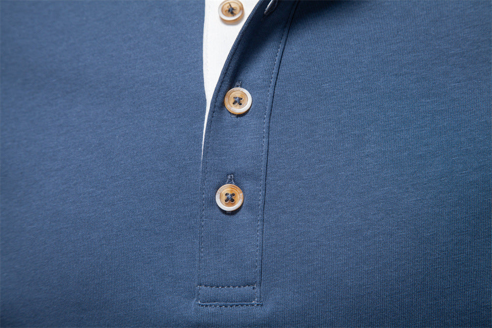 Long Sleeve Cotton Henley Shirt - Ahaselected