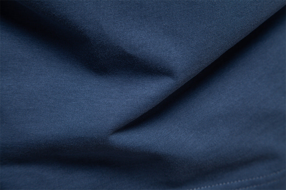 Long Sleeve Cotton Henley Shirt - Ahaselected