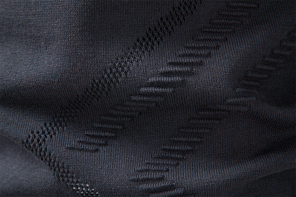 Refined Textured Knit Polo Sweater - Ahaselected