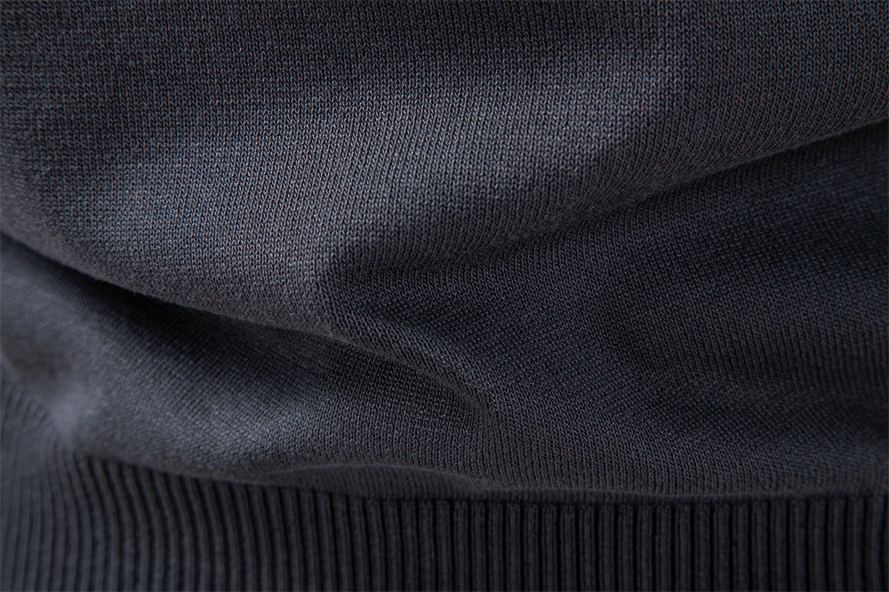 Refined Textured Knit Polo Sweater - Ahaselected