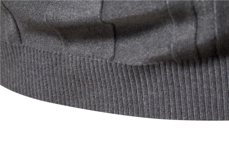 Basic Ribbed Turtleneck Sweater - Ahaselected