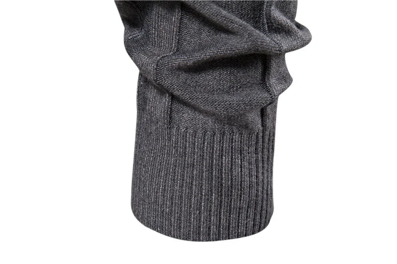 Basic Ribbed Turtleneck Sweater - Ahaselected