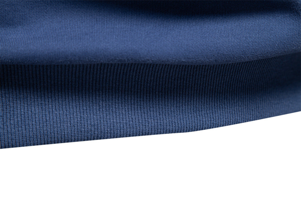 Colorblock Warm Long Sleeve Polo Shirt - Ahaselected