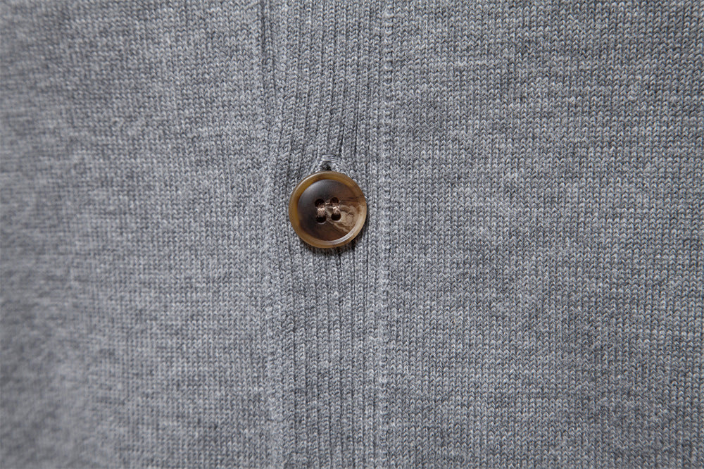 Classic Button-Up Knit Cardigan - Ahaselected