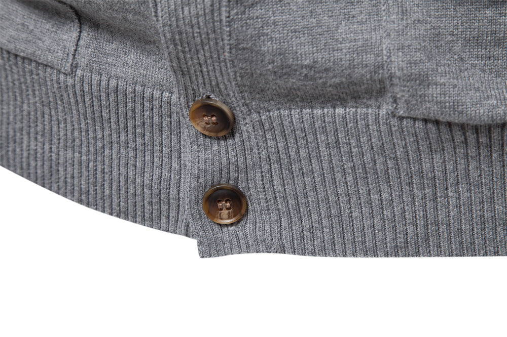 Classic Button-Up Knit Cardigan - Ahaselected