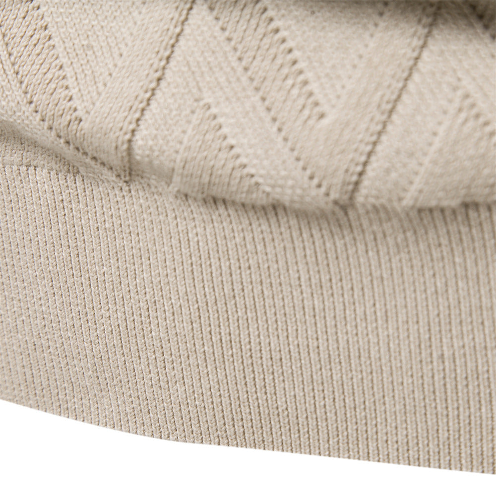 Diamond Knit Crew Sweater - Ahaselected