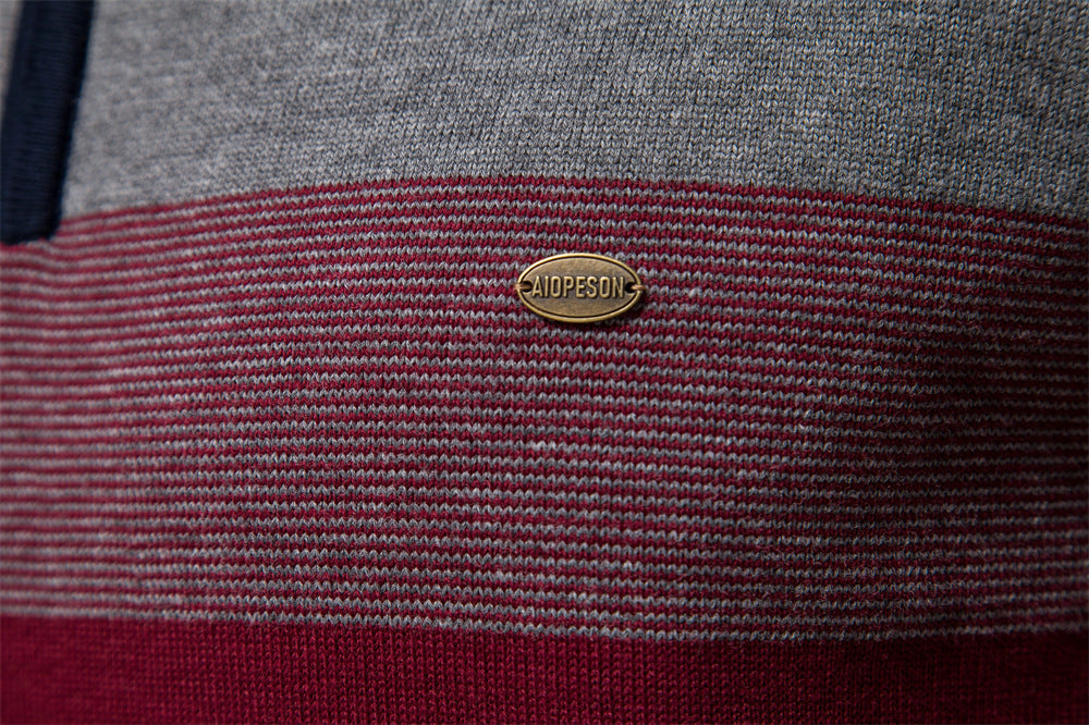Classic Colorblock Half-Zip Sweater - Ahaselected