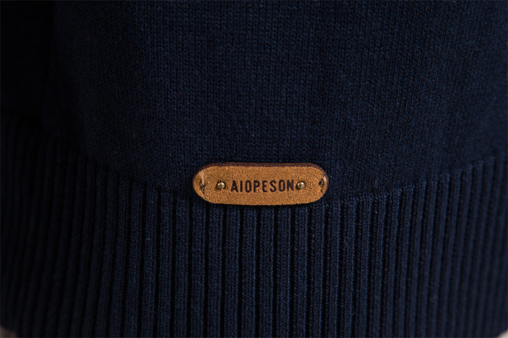 Classic Colorblock Half-Zip Sweater - Ahaselected